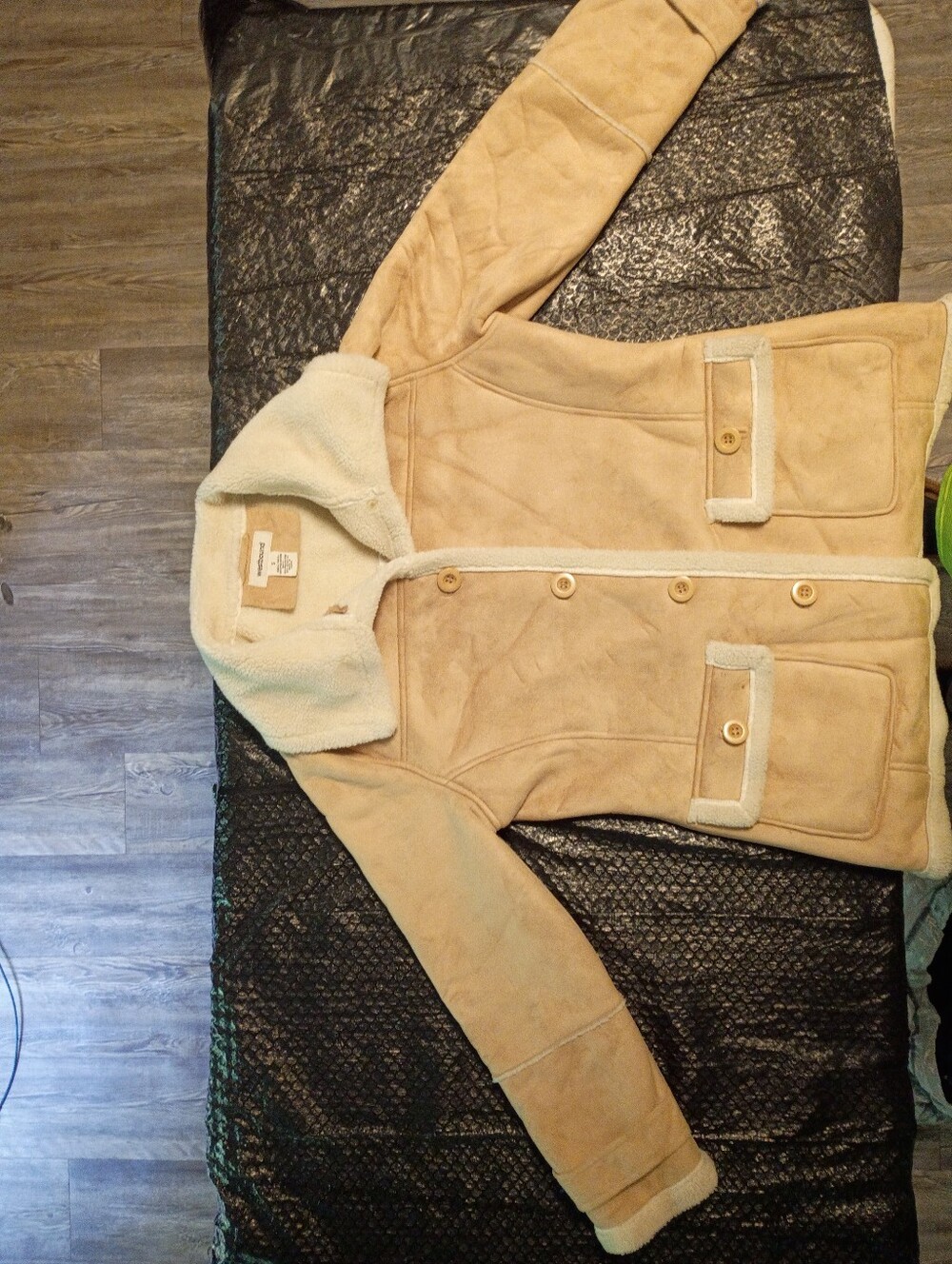 Westbound Tan Coat with Cream Sherpa Lining